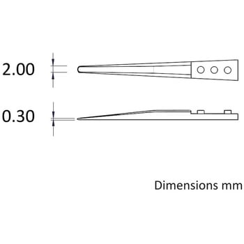 セラミックピンセット交換用チップ Ideal-Tek
