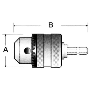 JB-13 キー付ドリルチャック 1個 サンフラッグ(新亀製作所) 【通販