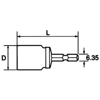 ZNS-3 電動ドリル用全ネジソケット 1個 トップ工業 【通販サイトMonotaRO】