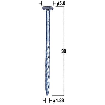 FSP38T3メッキ プラシート連結釘(細め) 1箱(200本×40巻) マックス 【通販モノタロウ】