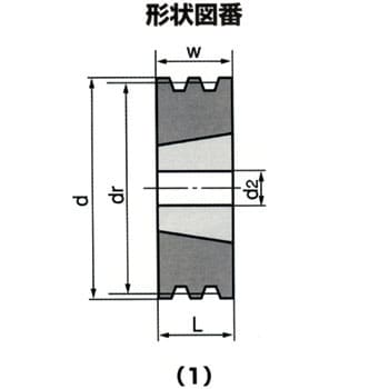 SPA170-2 SPプーリ(ブッシング付) SPA-2 1セット DAM 【通販サイト