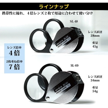 ポケットルーペ(4倍×2枚) エンジニア