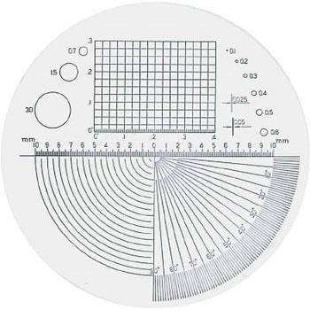 リーフ ガラススケール 京葉光器(LEAF) ルーペ・拡大鏡その他関連用品