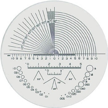 リーフ ガラススケール 京葉光器(LEAF) ルーペ・拡大鏡その他関連用品