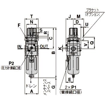 フィルタレギュレータ (AW40-02～)