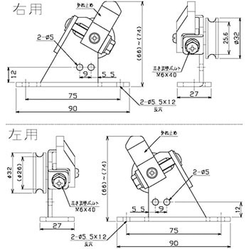アルミドアハンガー SD40単車 ダイケン