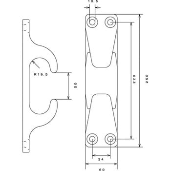 ステンレス フェアリーダー 水本機械製作所 その他係留用品/金具