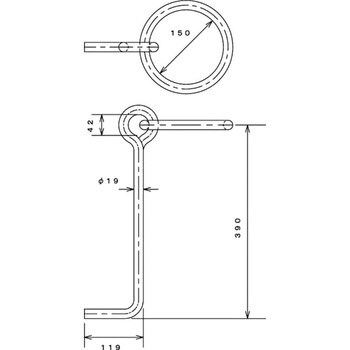 ステンレス 係船環MJ型 水本機械製作所 その他係留用品/金具 【通販