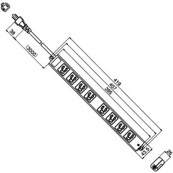 A8009 汎用OAタップ 標準タイプ 1個 アメリカン電機 【通販サイト