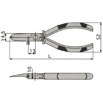 トネ(TONE) オートグリッププライヤ GPA-150 全長163mm