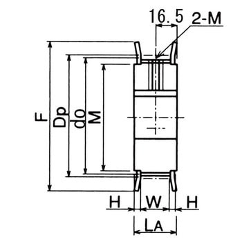 FBNタイミングプーリーL100形 AFタイプ KANA(片山チエン)