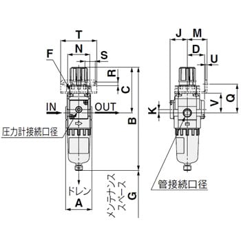 AW20-01BCE 空圧補器 1個 SMC 【通販サイトMonotaRO】