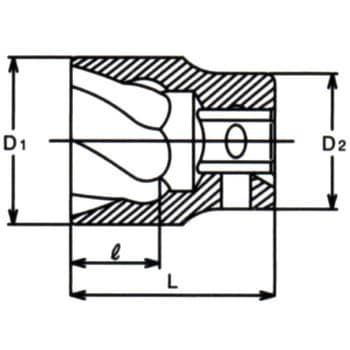 9.5sqナットツイスター サイズ11mm差込角3/8(9.5mm)SQ.