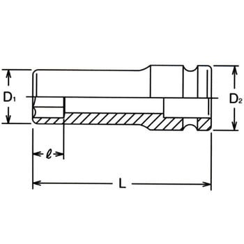 12.7sq6角ディープソケット Ko-ken コーケン(山下工業研究所)