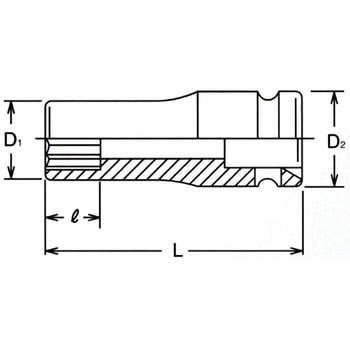19.0sq12角ディープソケット Ko-ken コーケン(山下工業研究所)