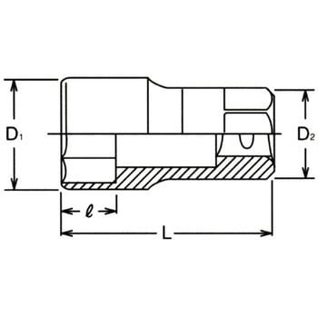 12.7sqオイルプレッシャースイッチ用8角ソケット Ko-ken コーケン(山下工業研究所)