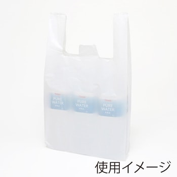 レジ袋(乳白色) 1パック(100枚) シモジマ 【通販サイトMonotaRO】