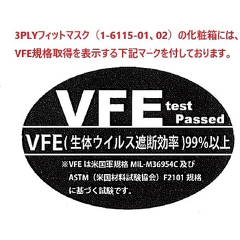 3ply フィットマスク アズワン