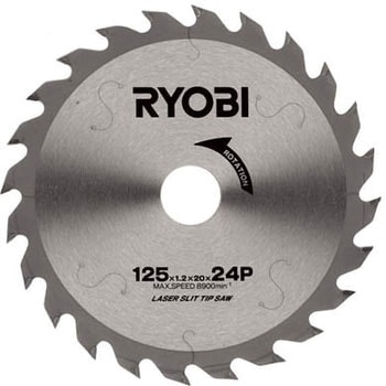 レーザースリットチップソー125mm×24P BW-470用 京セラ(旧RYOBI電動工具)