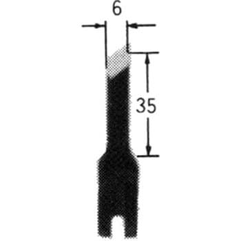 CL16060 ウッドカーバ刃物(印刀、左 幅6ミリ) 1個 東京オートマック