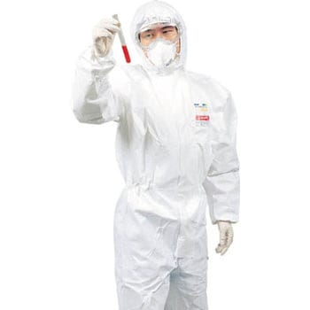 MG2500PLUSL 全身化学防護服(使い捨て式) L 重松製作所 つなぎ JIS規格