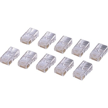 LD-RJ45T10A LANコネクタ RJ45 単線仕様 CAT5E 10個入 1パック(10個