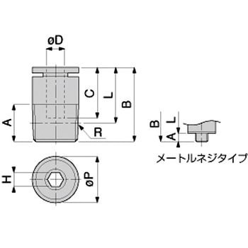 チューブフィッティング 六角穴付ストレート PISCO(ピスコ)