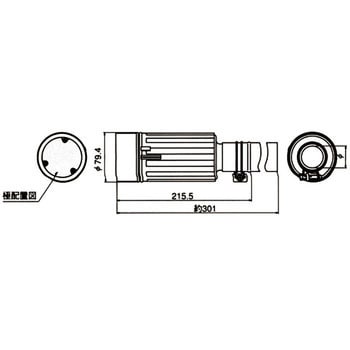 31024RW コードコネクタボディ引掛形 3P 1個 アメリカン電機 【通販