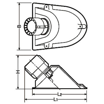 エンドカバー45 (PF管用45°タイプ) 未来工業