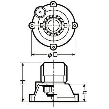 仮枠ブッシング PF管用(Gタイプ) 1袋(10個) MFSH-28G