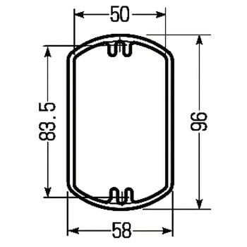塗代カバー継枠(プラスチック製) 未来工業