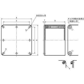 PVP-1510K プールボックス正方形(ノック無) 1個 未来工業 【通販サイト