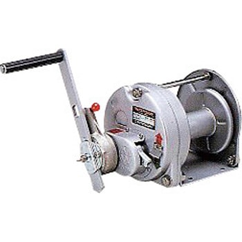 ステンレスラチェット式手動ウインチ(焼付塗装・ストッパー内蔵式) マックスプル工業