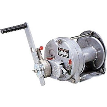 ステンレスラチェット式手動ウインチ(焼付塗装・ストッパー内蔵式) マックスプル工業