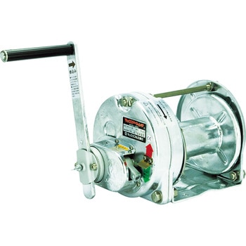 マックスプル 手動ウインチ(溶融亜鉛メッキ付きストッパー内蔵式) マックスプル工業