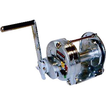 マックスプル 手動ウインチ(溶融亜鉛メッキ付きストッパー内蔵式) マックスプル工業