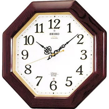 チャイム&ストライク付電波掛時計 木枠 セイコー(SEIKO) 振り子時計 