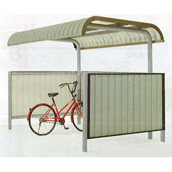 自転車置場サイクルロビー用背面胴縁 スチール 間口2850連結型用 ダイケン