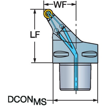 Coromant Capto旋削加工用カッティングユニット 高圧クーラント対応 サンドビック