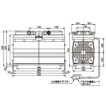 取寄販売ULVAC 　ダイアフラム型ドライ真空ポンプ 　DA-120S コンプレッサー