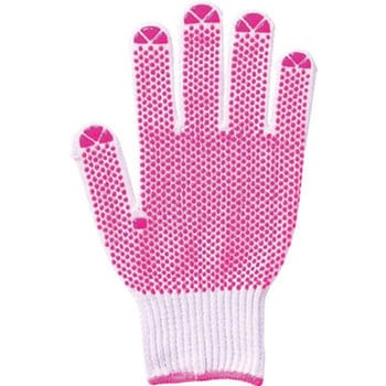 綿すべり止め手袋 女性用 5双組 アトム