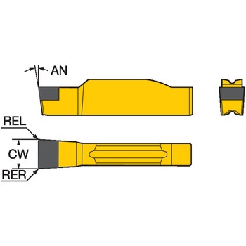 CoroCut(R)1 CBN高硬度材溝入れ加工用チップ 丸ホーニング - サンドビック