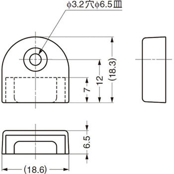 棚柱用エンドキャップ LAMP(スガツネ工業)