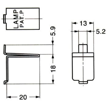 ステンレス棚受 SPM-20B LAMP(スガツネ)