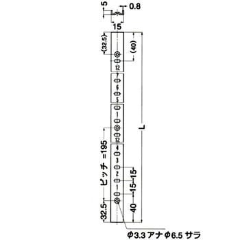 スガツネ工業　棚柱 SP-1820　8本