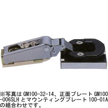 スライド丁番 GM100 ガラス扉用 スガツネ(LAMP)