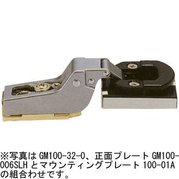 スライド丁番 GM100 ガラス扉用 スガツネ(LAMP)