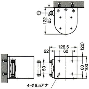 AP-BR057R(SH) 壁面取付タイプ ベルトリールパーテーション 1個