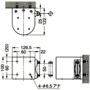壁面取付タイプ ベルトリールパーテーション LAMP(スガツネ)