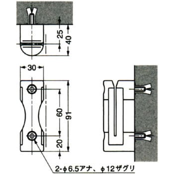 壁面取付タイプ ベルトリールパーテーション LAMP(スガツネ)